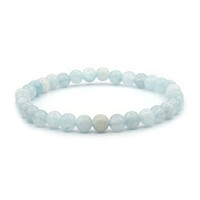 Armband met aquamarijnstenen