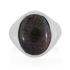 Zilveren ring met een matrix opaal