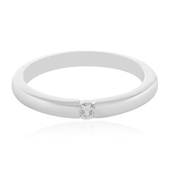 Zilveren ring met een I2 (H) Diamant