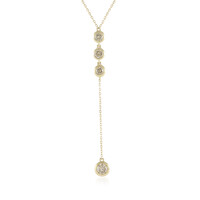 Gouden halsketting met een I2 Champagne Diamant (de Melo)