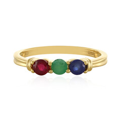 Zilveren ring met een Socoto smaragd