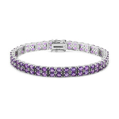 Zilveren armband met amethisten