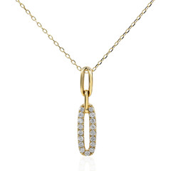 Gouden halsketting met I1 (H) Diamanten (CIRARI)