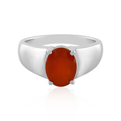 Zilveren ring met een carneool