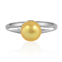 Zilveren ring met een zoetwater kweekparel