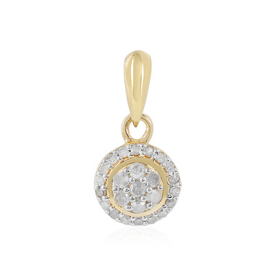 Zilveren hanger met I2 (I) Diamanten