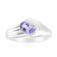Zilveren ring met een tanzaniet (Pallanova)
