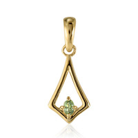 Gouden hanger met een Acacia Groene Queensland Saffier (Mark Tremonti)