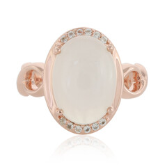 Zilveren ring met een witte maansteen