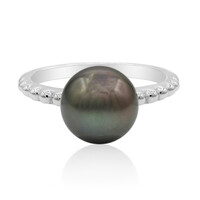 Zilveren ring met een zoetwater kweekparel (TPC)