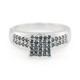Zilveren ring met Fancy diamanten