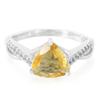 Zilveren ring met een citrien