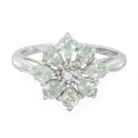 Zilveren ring met Paraiba toermalijnen