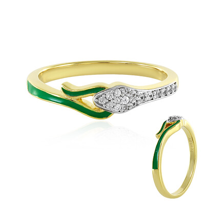 Zilveren ring met zirkonen