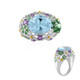 Zilveren ring met een hemel-blauwe topaas (Adela Silber)