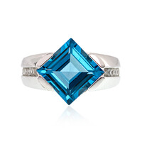 Zilveren ring met een Marambaia-topaas