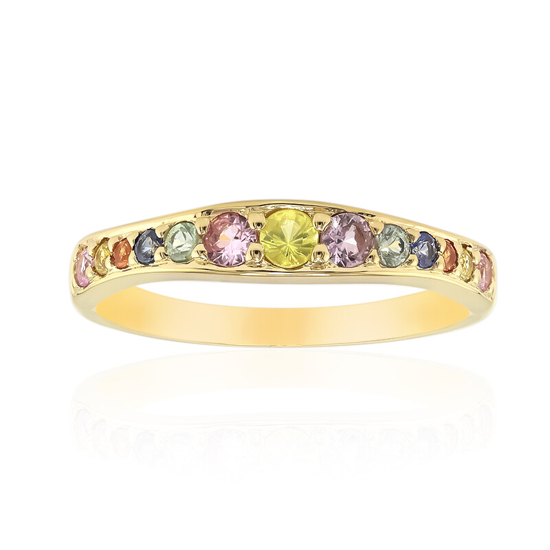 Orphelia Dames 925 Sterling Zilveren Ring - Goud/Zilver/Roze ZR-7280