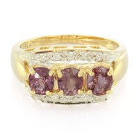 Gouden ring met Onverhitte Padparadscha Saffieren (AMAYANI)