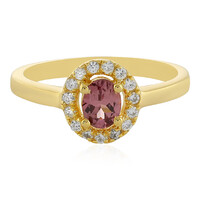 Zilveren ring met een Malaya granaat