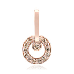 Gouden hanger met een SI1 Argyle Rose De France Diamant