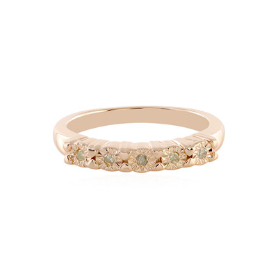 Zilveren ring met PK (J) Diamanten