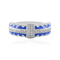 Zilveren ring met zirkonen
