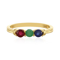 Zilveren ring met een Socoto smaragd