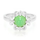 Zilveren ring met een keizerlijk chrysopraas