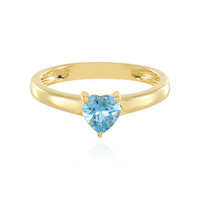 Zilveren ring met een Zwitsers-blauwe topaas