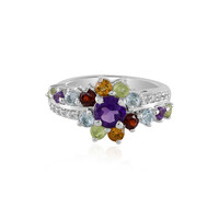Zilveren ring met een amethist