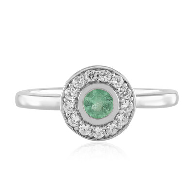 Zilveren ring met een Russische smaragd