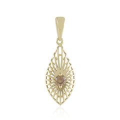 Gouden hanger met een I2 Champagne Diamant (Ornaments by de Melo)