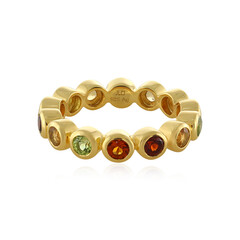 Zilveren ring met Indische Granaten