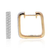 Gouden oorbellen met Diamanten SI1 (G)
