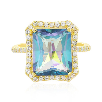 Zilveren ring met een Oceaan Kwarts