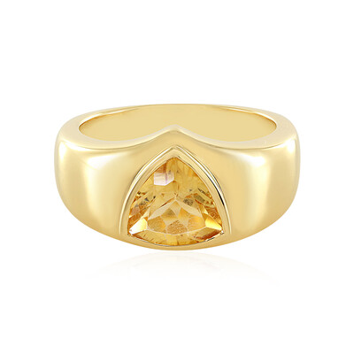 Zilveren ring met een citrien