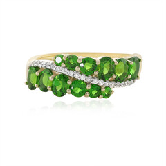Gouden ring met Russische diopsiedstenen (La Revelle)