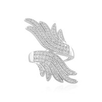Zilveren ring met zirkonen