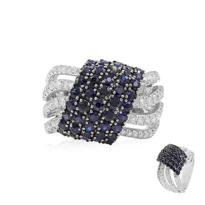 Gouden ring met blauwe saffieren (Estée Collection)
