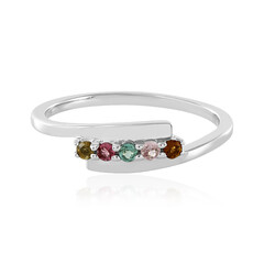 Zilveren ring met toermalijnen