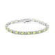 Zilveren armband met Birmese Peridoots
