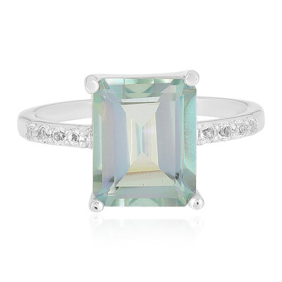 Zilveren ring met een Mountain Lake Kwarts
