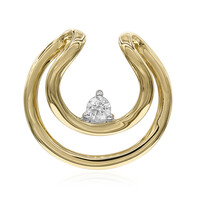 Gouden hanger met een Diamant SI1 (G)