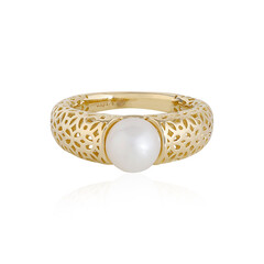 Gouden ring met een zoetwater kweekparel (Ornaments by de Melo)