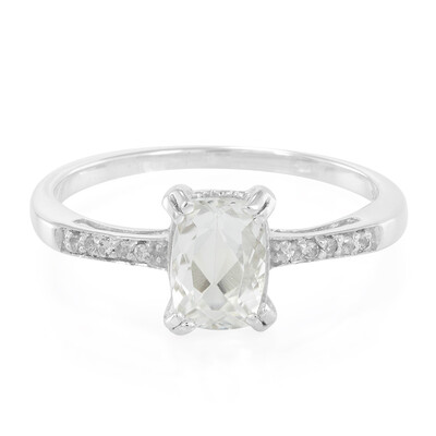 Zilveren ring met een Himalaya beril