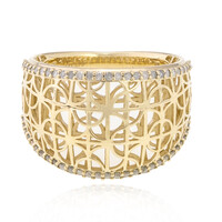 Gouden ring met I4 (J) Diamanten (Ornaments by de Melo)