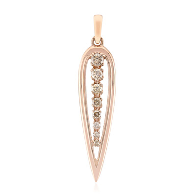 Gouden hanger met een SI1 Argyle Rose De France Diamant (Annette)