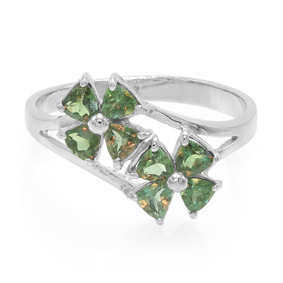 Zilveren ring met alexandrieten