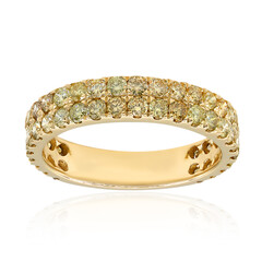 Gouden ring met SI2 Fancy Diamanten (CIRARI)