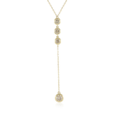 Gouden halsketting met een I2 Champagne Diamant (de Melo)